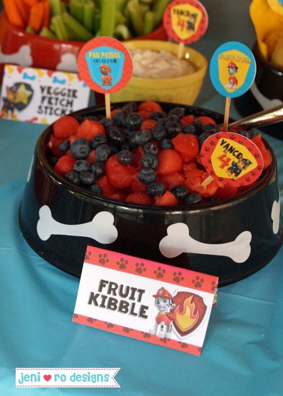 patrulha pata - fruta