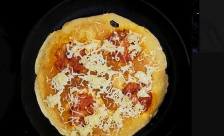 Receita de panquecas com chourição e queijo