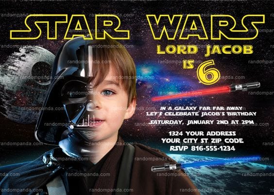 bolo star wars - convite star wars 3