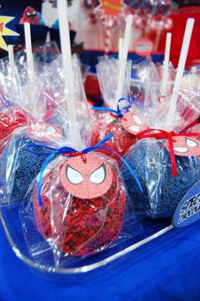 festa homem aranha - decoração
