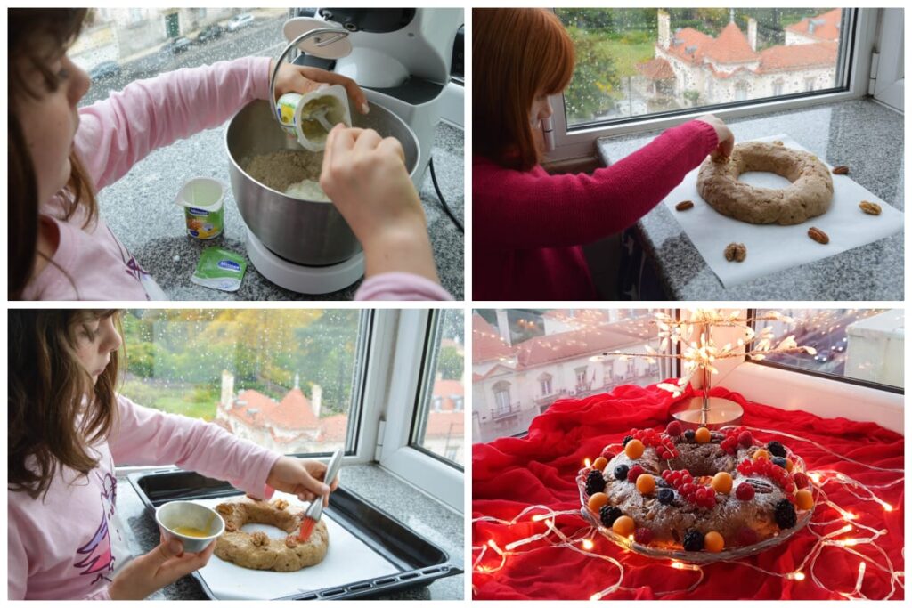 bolo rei de iogurte preparação