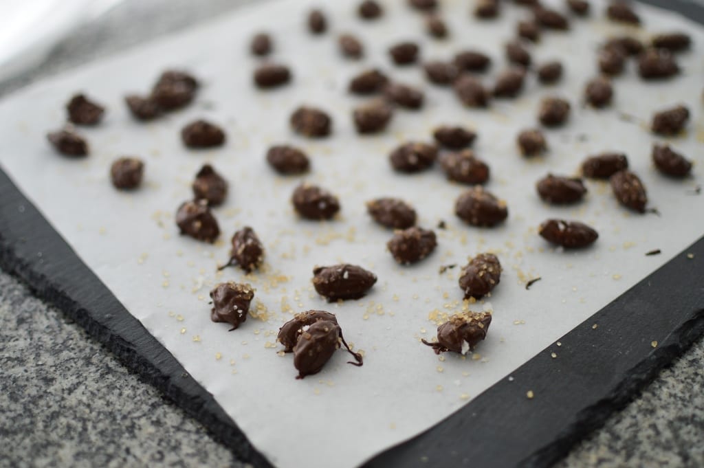 amêndoas de Páscoa - sal e açúcar