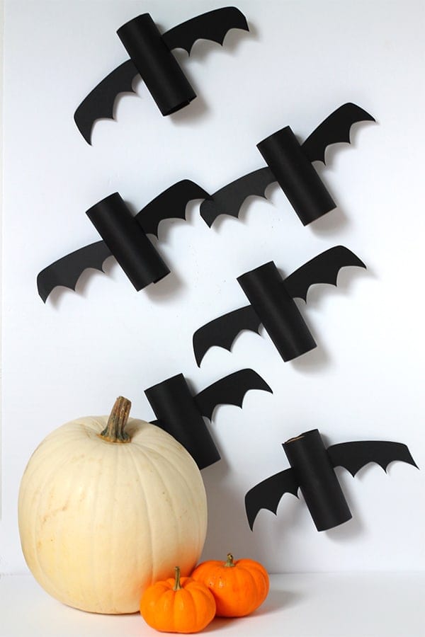 morcego halloween rolos papel