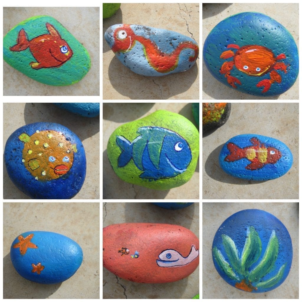 colagem de pedras