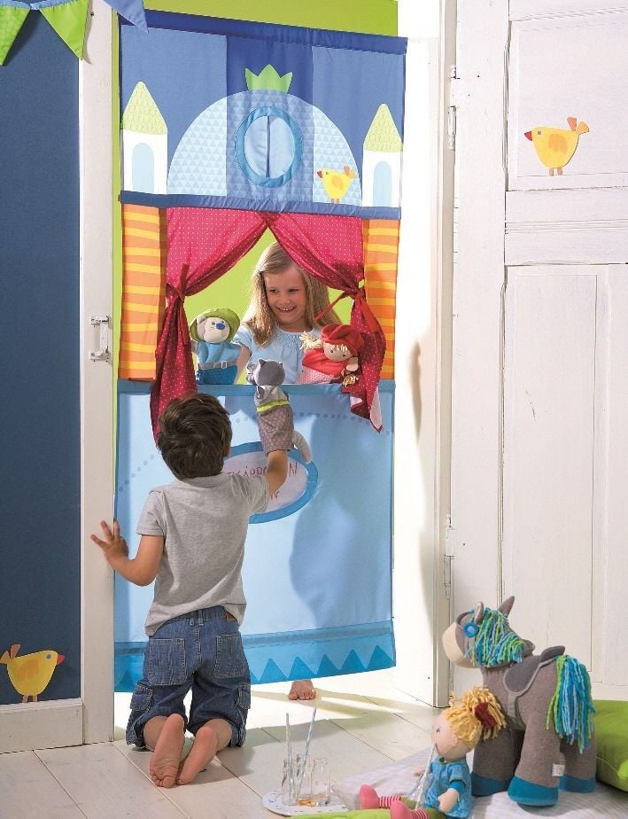 Prendas para 4 anos teatro fantoches cortina