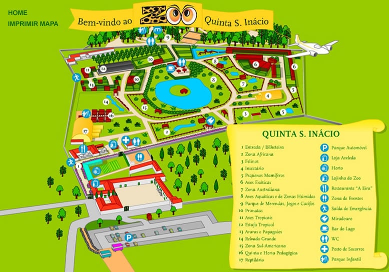 zoo santo inacio mapa