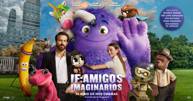 Filme IF Amigos Imaginários - cartaz fofinho