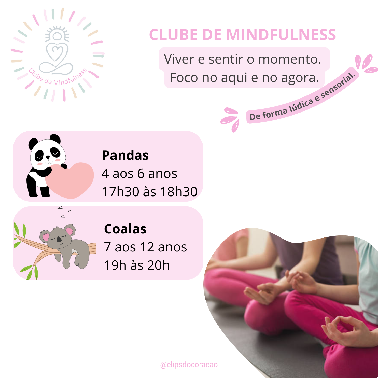 Sessão de Mindfulness para Crianças