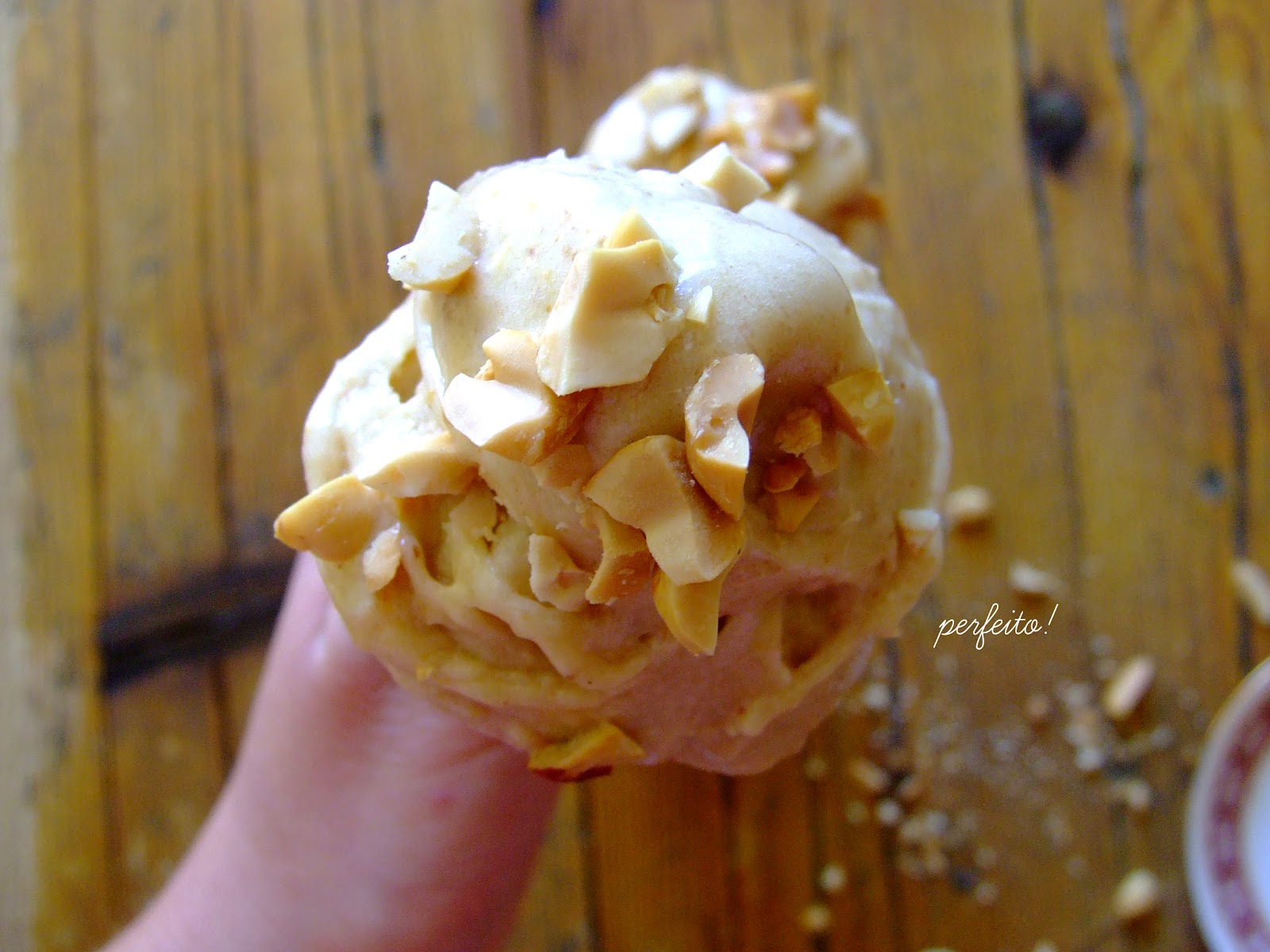 gelado banana manteiga amendoim