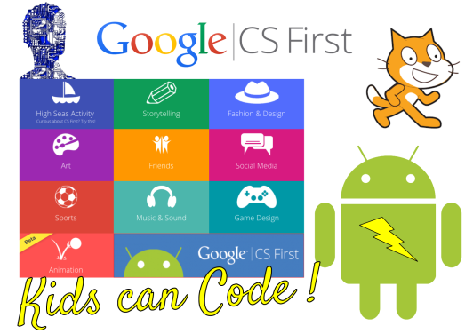 google cs first aulas de programção para crianças