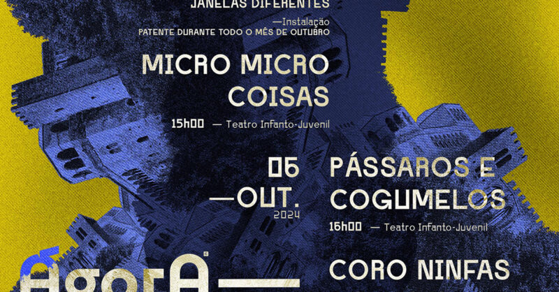 Micro Micro Coisas e Pássaros e Cogumelos no Ágora em Leiria