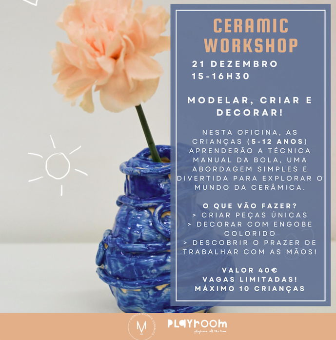 Workshop Infantil: Arte em Cerâmica