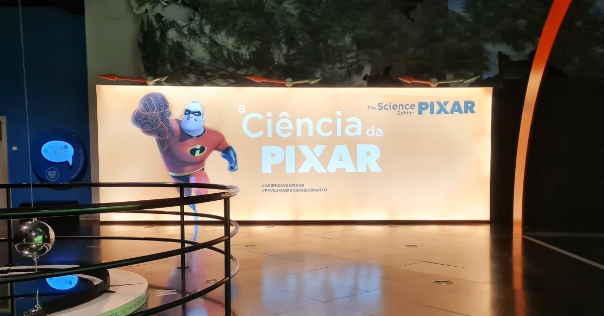 Exposição A Ciência da Pixar no Pavilhão do Conhecimento