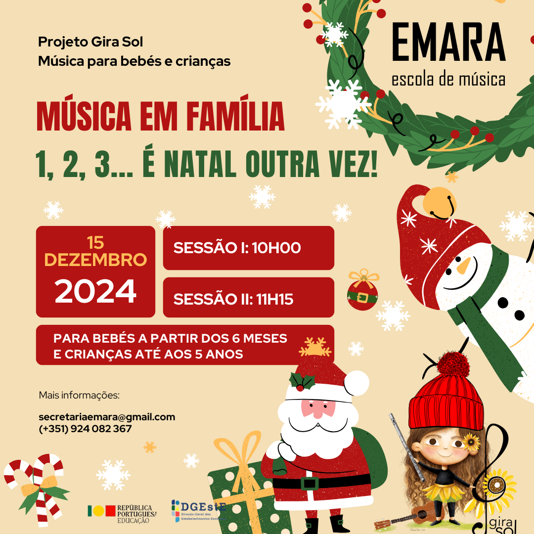 Música em Família: 1, 2, 3… É Natal outra vez!