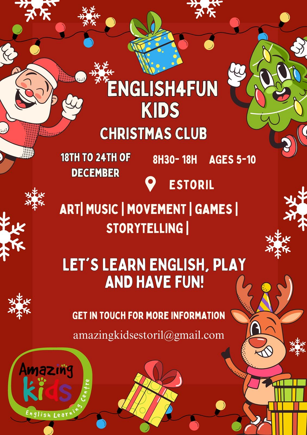 Férias Amazing Kids Estoril Natal 2024
