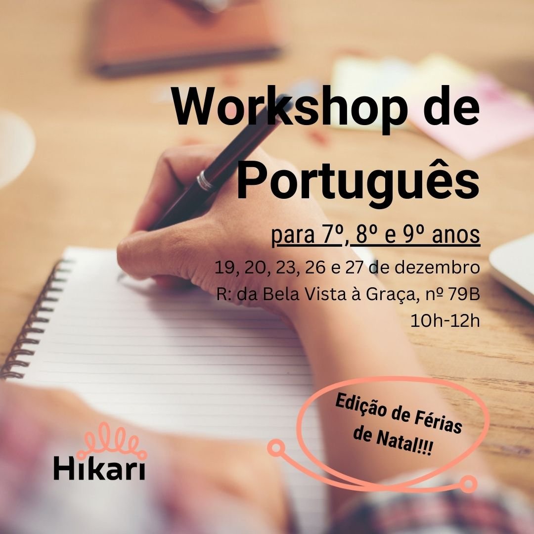 Workshop de Português | alunos do 3º ciclo