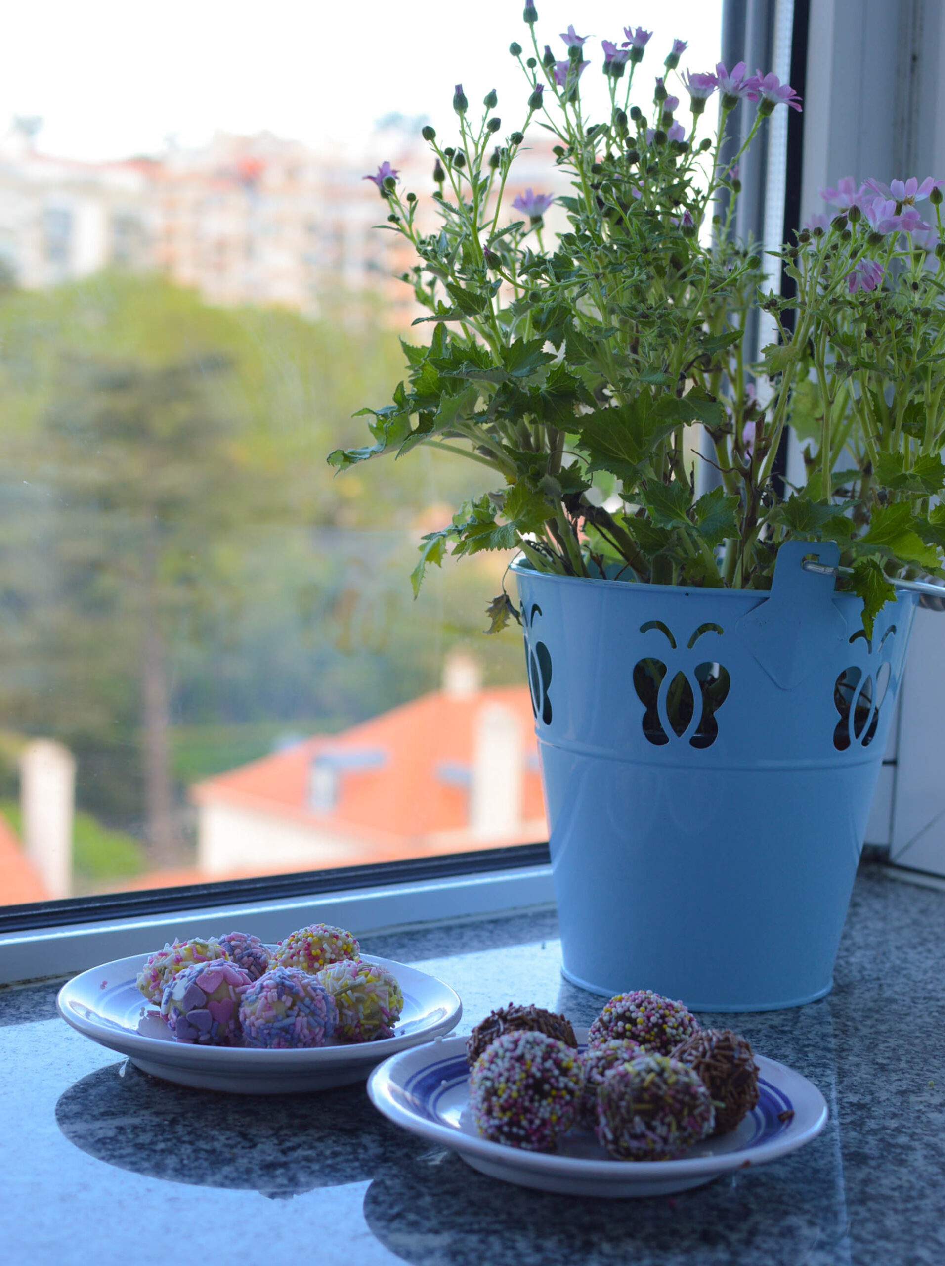 trufas de chocolate com aroma a laranja