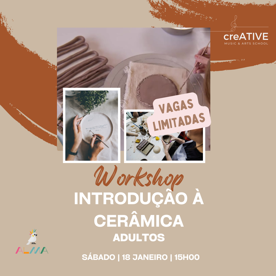???? INSCRIÇÃO PARA WORKSHOP DE  INICIAÇÃO À CERÂMICA ????