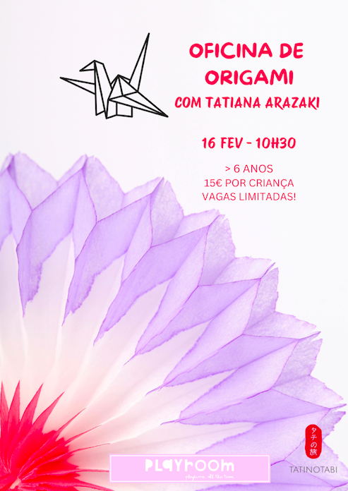 Oficina de Origami com Tatiana Arazaki na Playroom