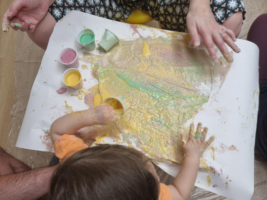 VAMOS PINTAROLAR COM O PAPÁ – Tintas Caseiras e Comestíveis (+6 meses)