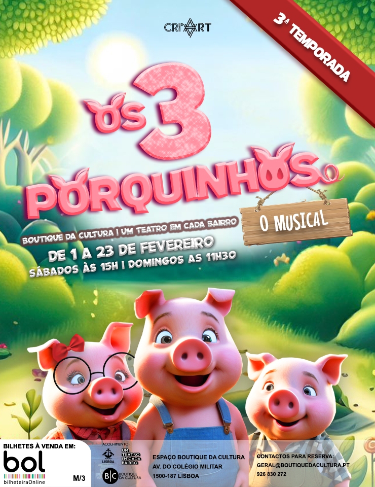 os três porquinhos o musical