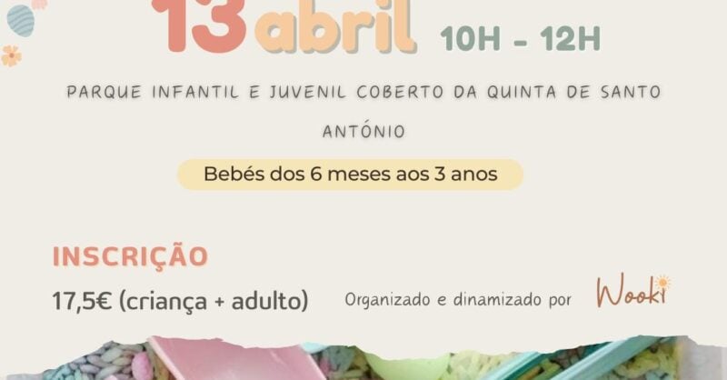 Playgroup Sensorial: Vem sentir a Páscoa