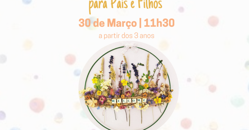 Workshop de Quadro de Flores com a @isabelcastrofreitas