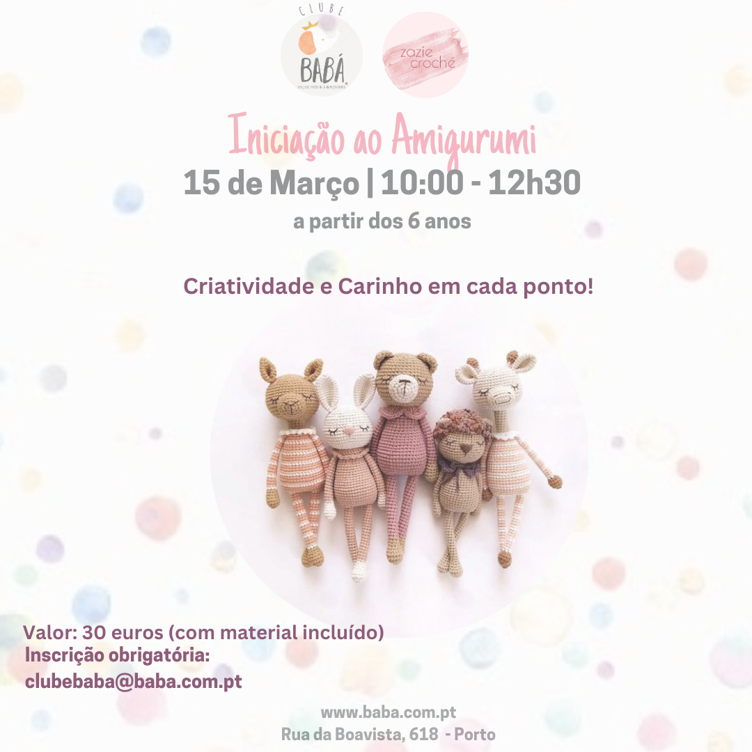Workshop de Iniciação ao Amigurumi!