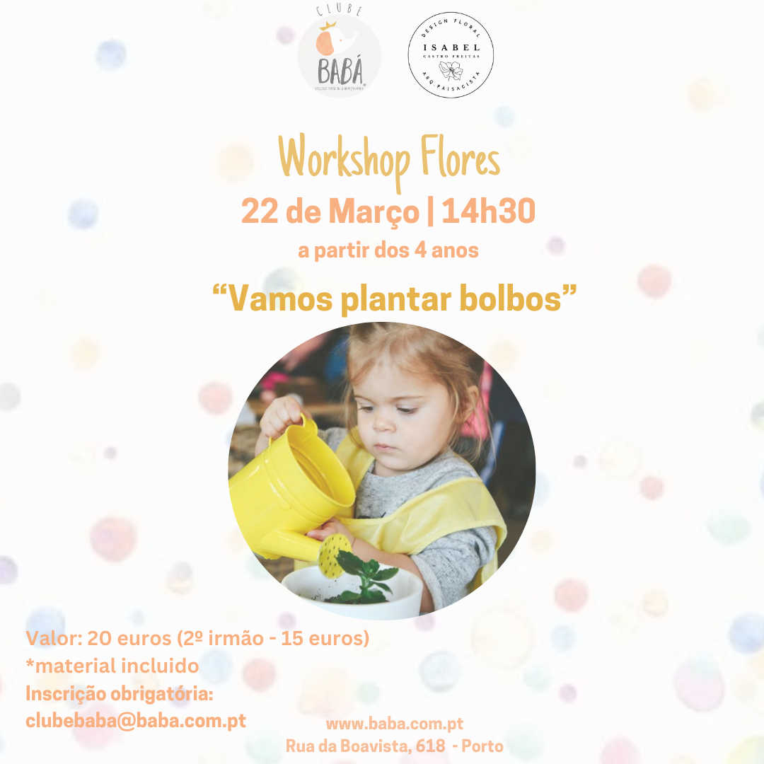 “Vamos plantar bolbos” no Clube Babá