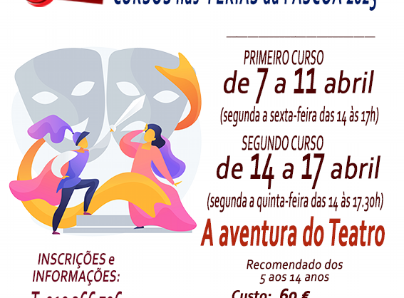 A Aventura do Teatro: Cursos intensivos nas férias da Páscoa