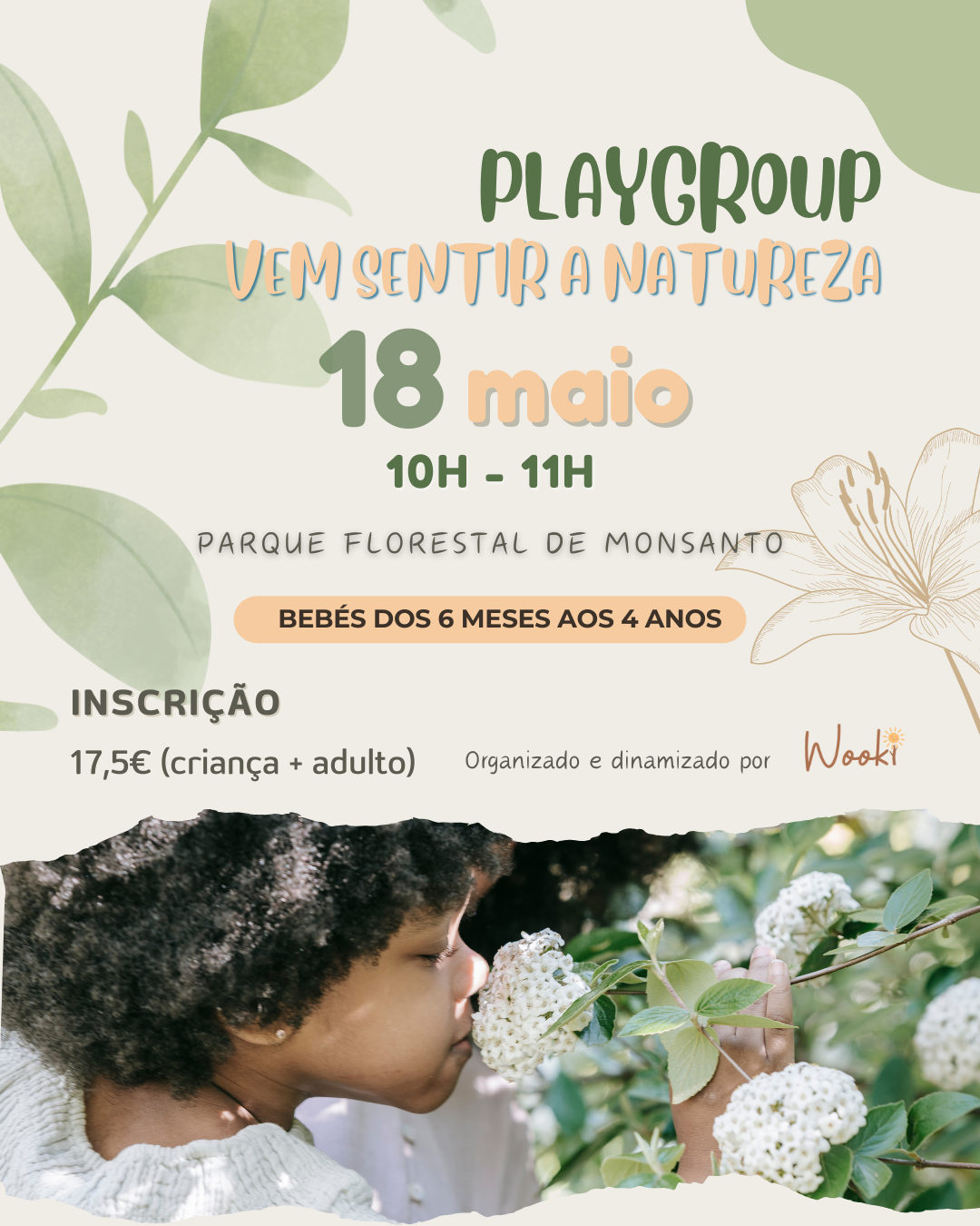 Playgroup Sensorial Vem Sentir a Natureza
