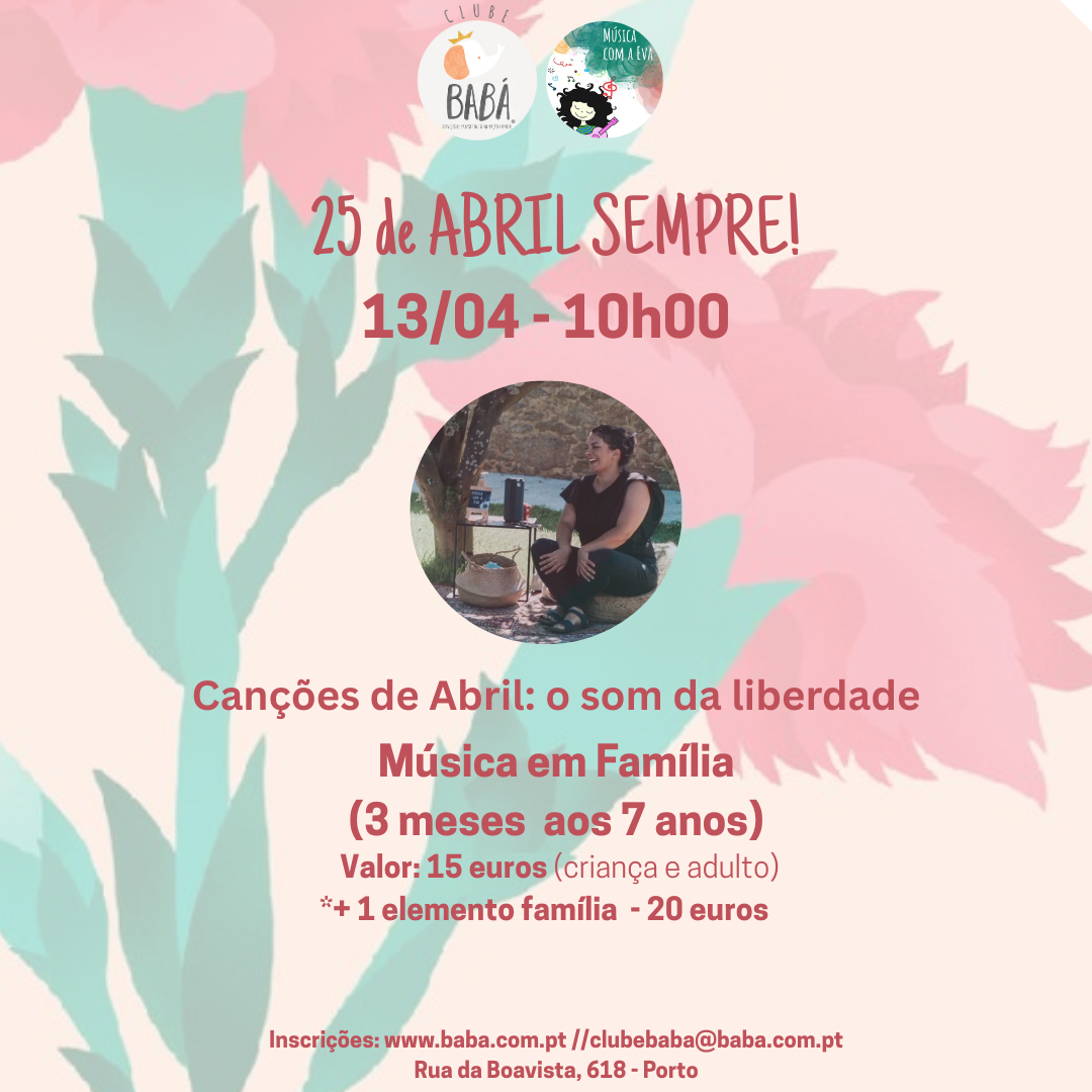 25 de Abril de 1974 – A Liberdade Canta-se, Vive-se e Sente-se! ❤️