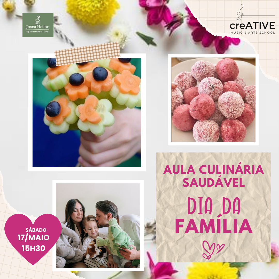 DIA DA FAMÍLA Aula de Culinária Família– 5 aos 12 anos