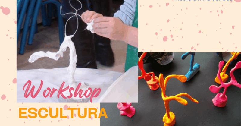 WORKSHOP DE ESCULTURA DA PRIMAVERA (dos 5 aos 12 anos)