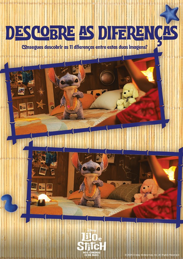 Descobre as diferenças Lilo e Stitch 2025