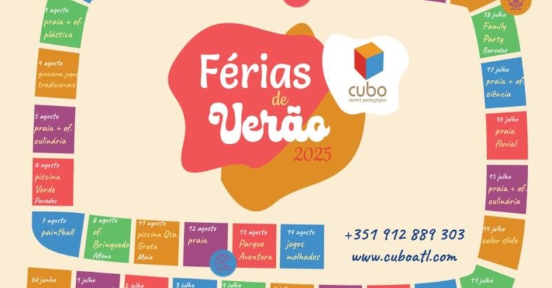 Campo de ferias Maia 2025: Férias de verãoªºCUBO, emoções ao rubro