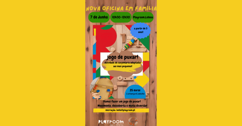 Oficina em Família – “Jogo de Puxar” na Playroom