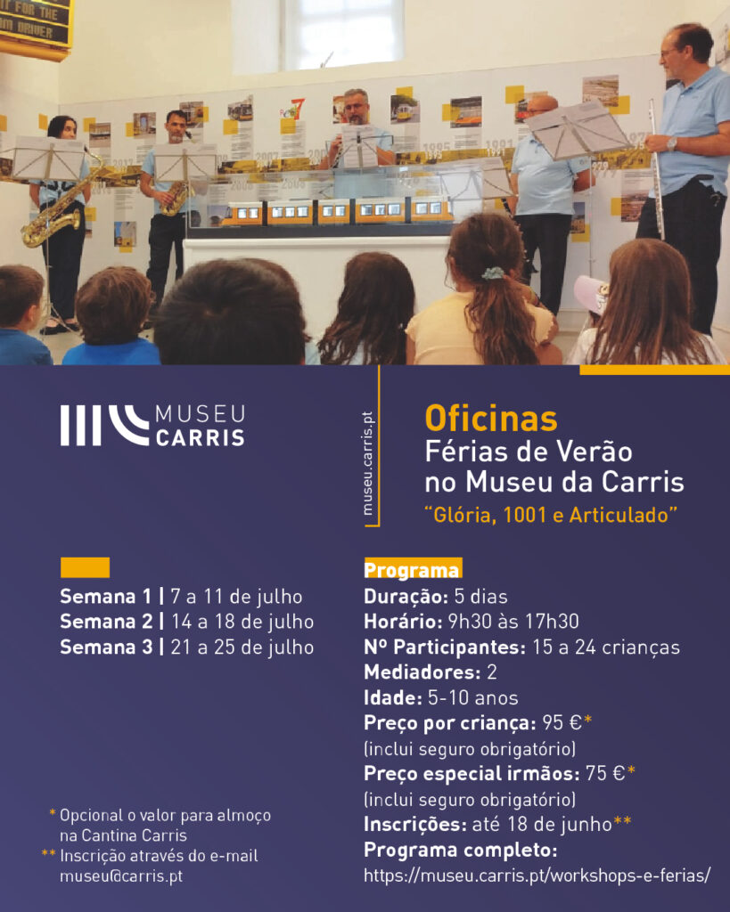Oficinas Férias de Verão no Museu da Carris