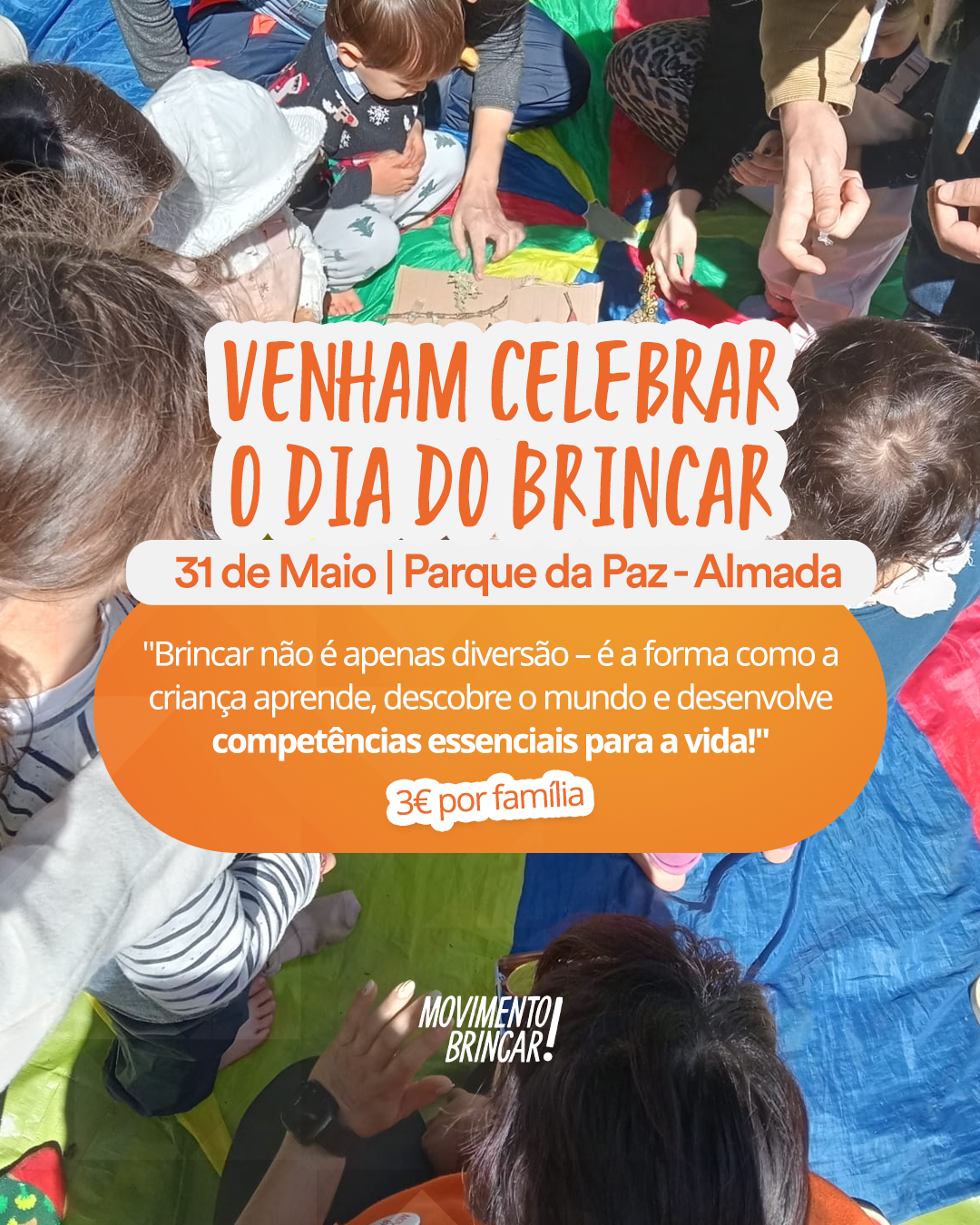 Bincar ao ar livre – Parque da Paz