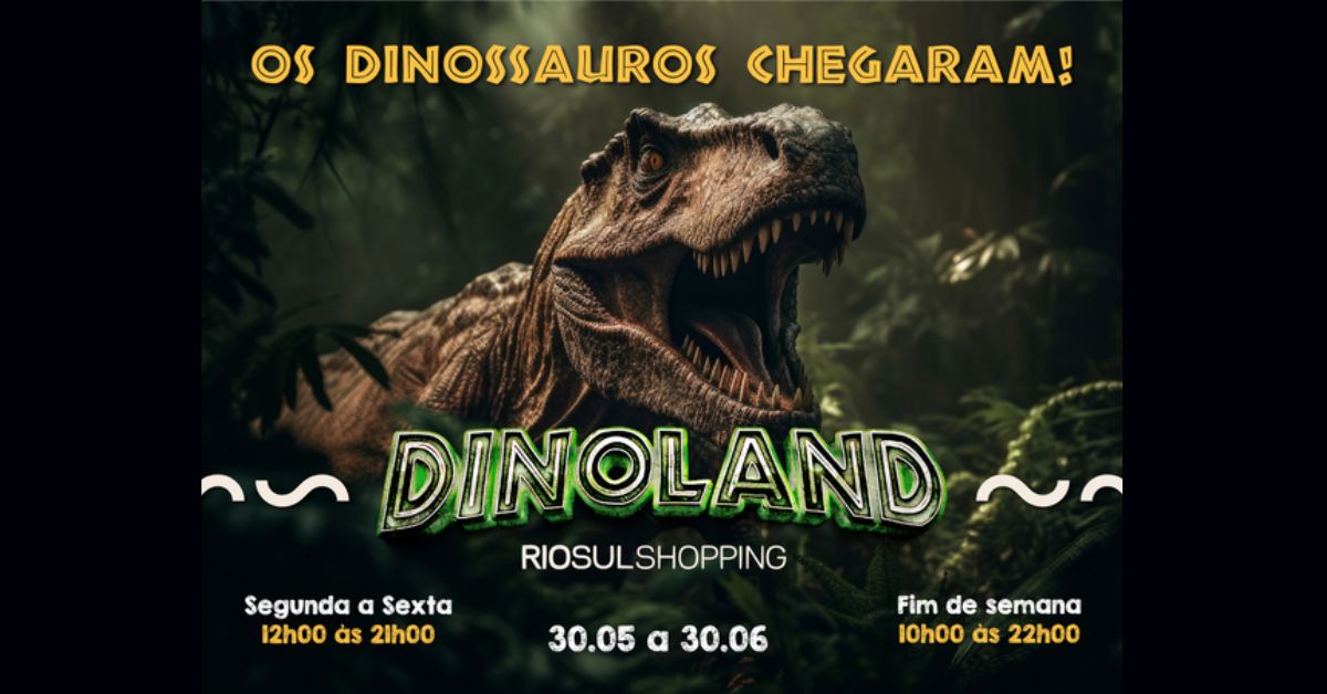 Viagem jurássica no RioSul Shopping