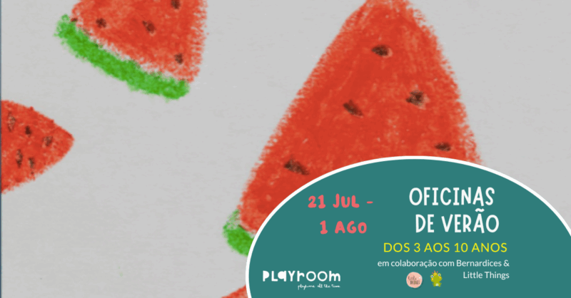 Oficinas de Verão na Playroom – dos 3 aos 10 anos!