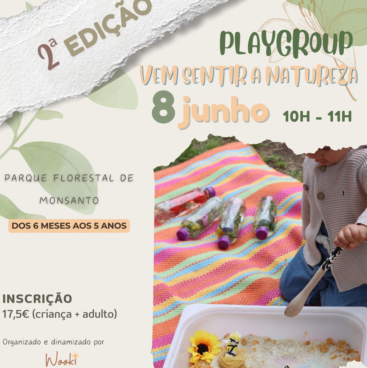 Playgroup Sensorial Vem Sentir a Natureza
