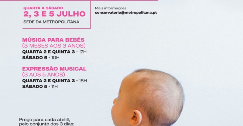 Ateliê de Verão para bebés e crianças na Metropolitana
