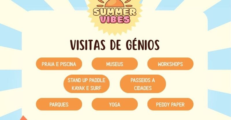 ATL Férias Vila Nova de Gaia Visitas de Génios
