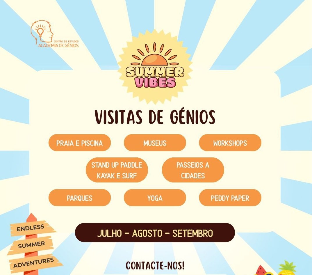 ATL Férias Vila Nova de Gaia Visitas de Génios