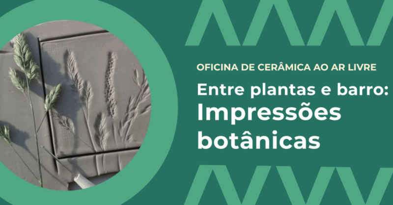 Entre plantas e barro: criação de cerâmica ao ar livre + piquenique partilhado