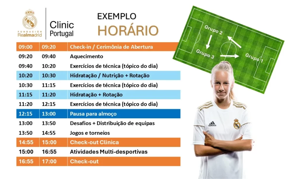 Programa Campo de Férias Real Madrid Leiria Marinha Grande