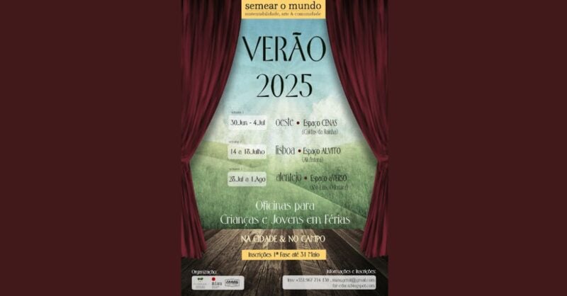 Semear o Mundo – Oficina de Teatro para Crianças e Jovens em Férias