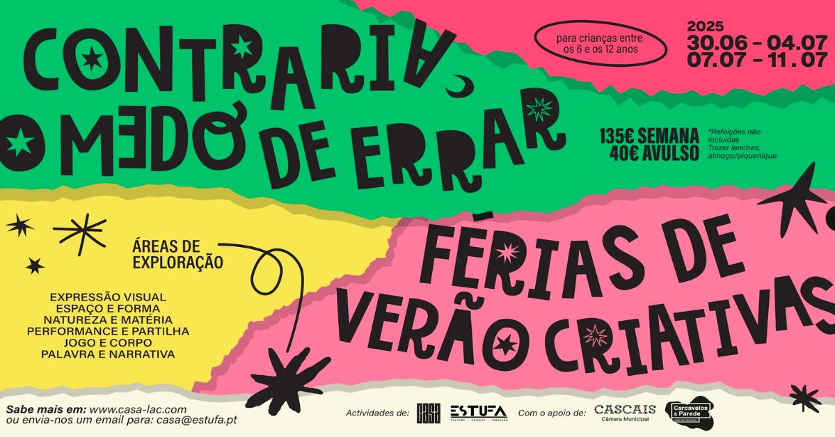 Férias de Verão Criativas – Contrariar o Medo de Errar