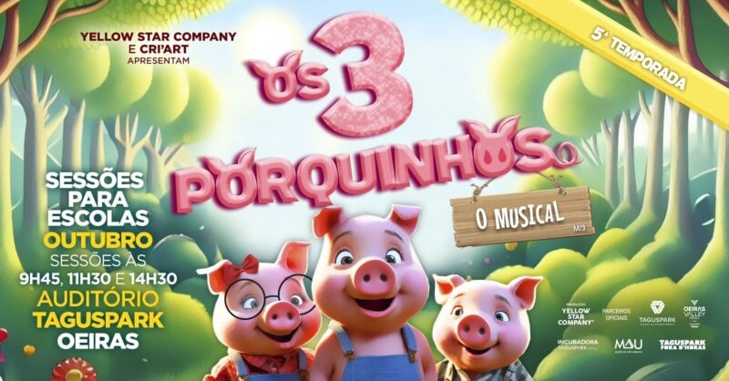 Visitas Escolares ao musical “Os três porquinhos”